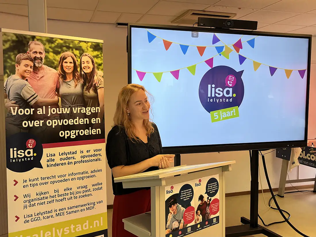 Lisa Lelystad: al vijf jaar een plek voor iedere opvoedvraag Lisa Lelystad: al vijf jaar een plek voor iedere opvoedvraag